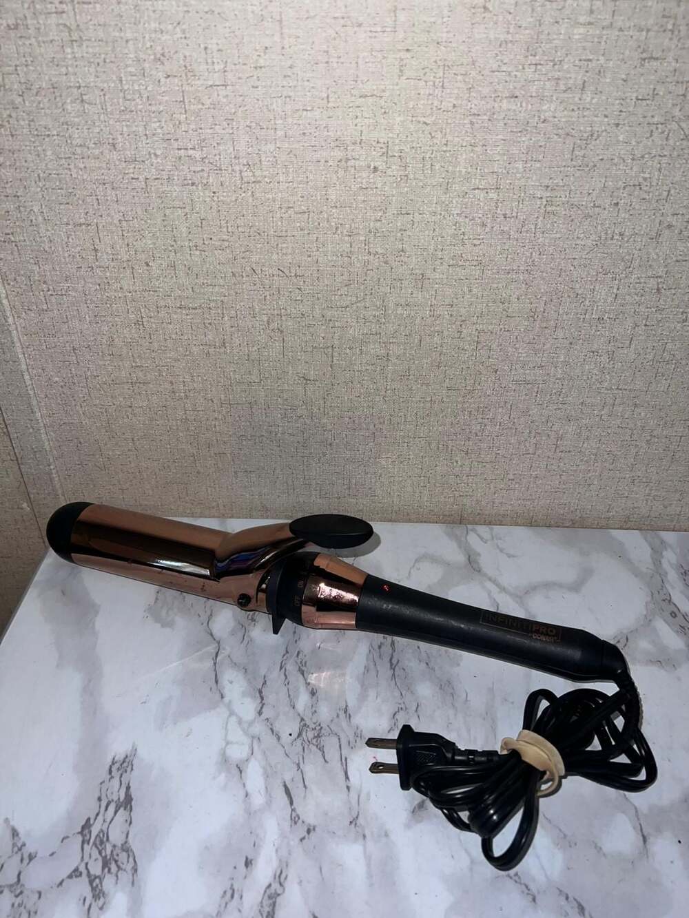 InfinitiPro by Conair Rose Gold Titanium 1 1/4-Inch Curling Iron